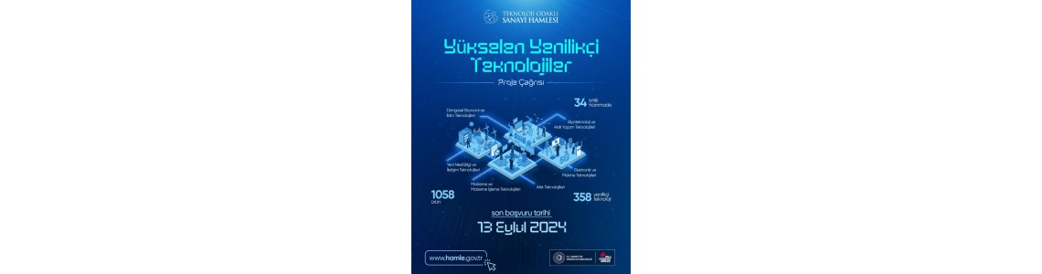 TEKNOLOJİ ODAKLI SANAYİ HAMLESİ PROGAMI ‘’YÜKSELEN YENİLİKÇİ TEKNOLOJİLER’’