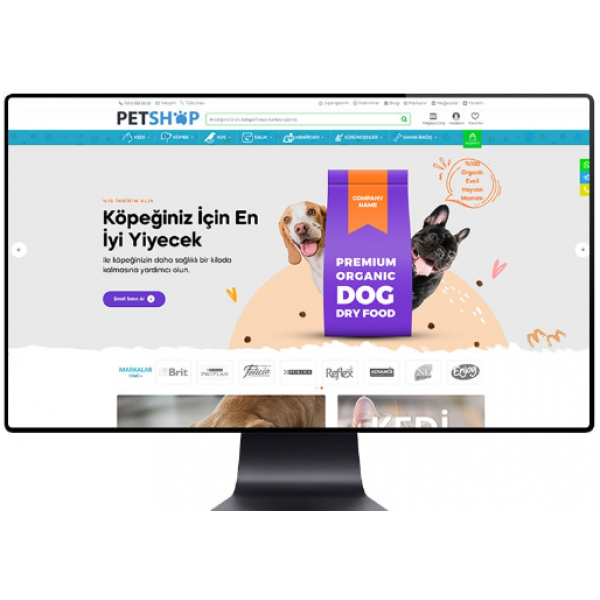 Pet E-ticaret Teması