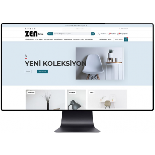 Zen E-ticaret Teması